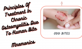 [Very Cool] Mnemonic: Chronic Osteomyelitis Treatment Secondary to Human Bite