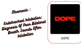Mnemonic : Endotracheal Intubation: Diagnosis Of Poor Bilateral Breath Sounds After Intubation