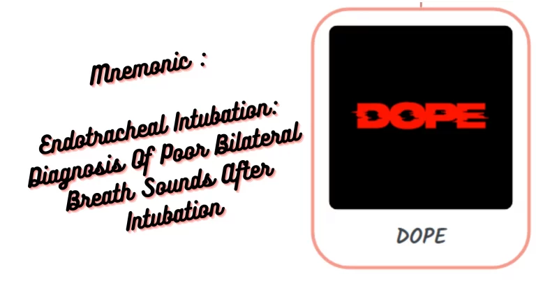 Mnemonic Endotracheal Intubation_ Diagnosis Of Poor Bilateral Breath Sounds After Intubation