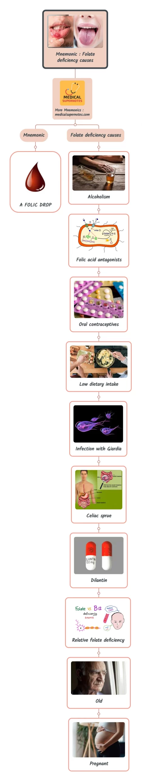Mnemonic _ Folate deficiency causes
