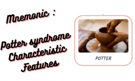 [Very Cool] Mnemonic : Potter syndrome Characteristic Features