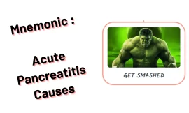 Mnemonic : Acute Pancreatitis Causes