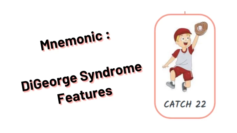 Read more about the article Mnemonic : DiGeorge Syndrome Features