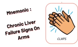 Mnemonic : Chronic Liver Failure Signs On Arms