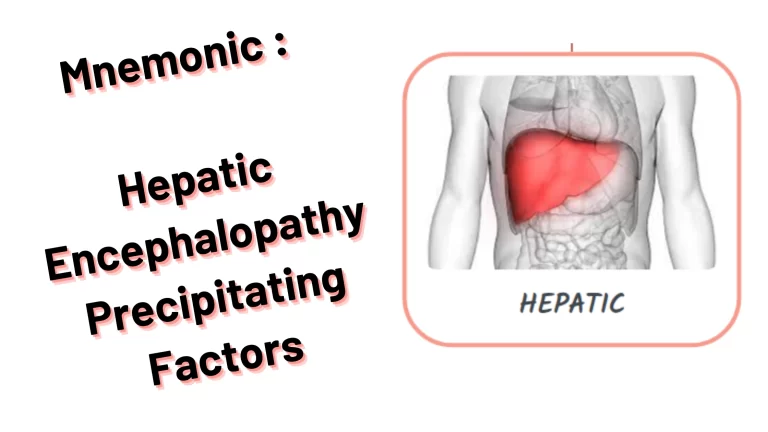 Read more about the article [Very Cool] Mnemonic : Hepatic Encephalopathy Precipitating Factors