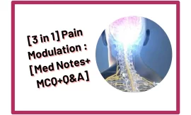 [3 in 1] Pain Modulation : [Med Notes+MCQ+Q&A]
