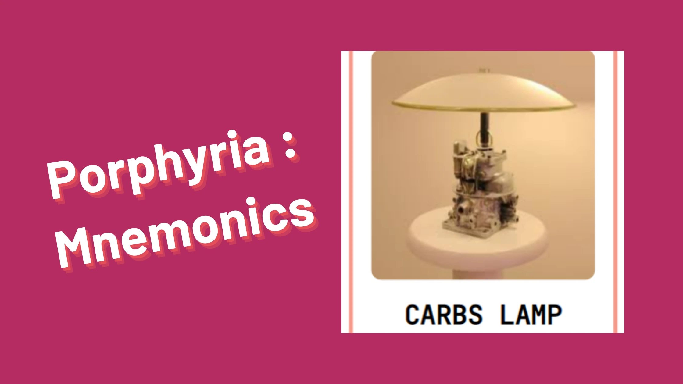 You are currently viewing Porphyria : Mnemonics [Remember Easily]