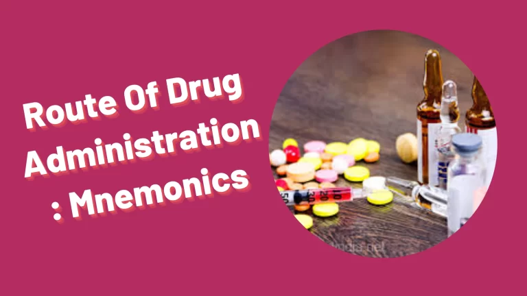 Read more about the article [Very Cool] Mnemonic : Routes Of Drug Administration