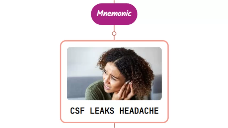 Read more about the article Low CSF Volume Headache : Mnemonics