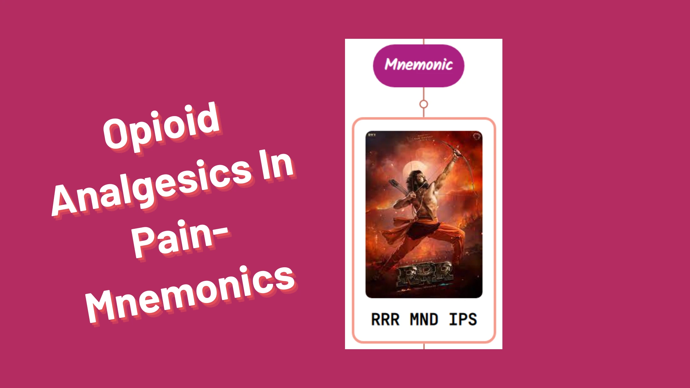 You are currently viewing Opioid Analgesics In Pain-Mnemonics [Remember Easily]
