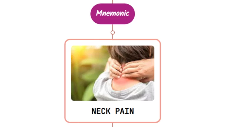 Read more about the article Miscellaneous Neck Pain Causes : Mnemonic