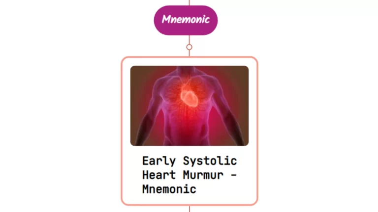 Read more about the article Early Systolic Heart Murmur – Mnemonic