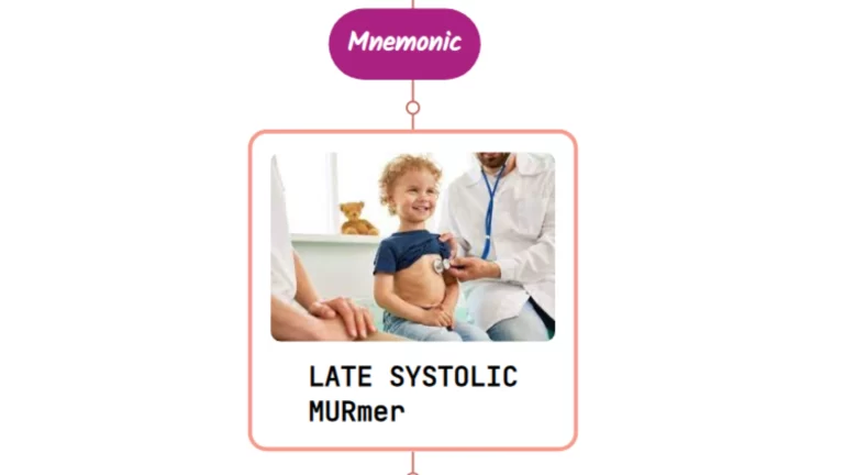 Read more about the article Late Systolic Heart Murmur – Mnemonic