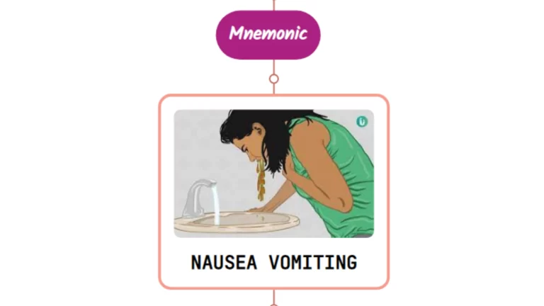 Read more about the article Nausea & Vomiting Mnemonic